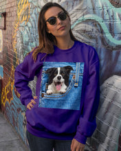 Load image into Gallery viewer, Border Collie In Denim Pocket Gift For Dog Lovers Sweatshirt