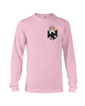 Load image into Gallery viewer, Cavalier King Charles Spaniel In Pocket - Dogs Lovers Gift Unisex Long Sleeve