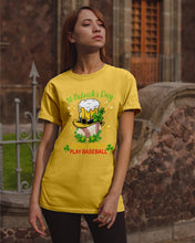Load image into Gallery viewer, Baseball Drink Beer Day St Patrick's Day Gift For Baseball Lovers Guys Tee