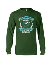 Load image into Gallery viewer, Disease Virus Ruined My Scuba Diving Season For Sport Lovers Unisex Long Sleeve