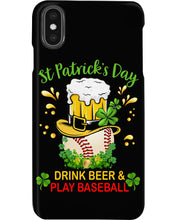 Load image into Gallery viewer, Baseball Drink Beer Day St Patrick's Day Gift For Baseball Lovers Phone case
