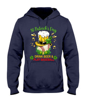 Load image into Gallery viewer, Baseball Drink Beer Day St Patrick's Day Gift For Baseball Lovers Hoodie