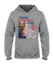 Load image into Gallery viewer, German Shepherd Happy Independence Day 4th Of July Gift For Dog Lovers Hoodie