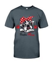 Load image into Gallery viewer, Boston Terrier With White Glasses Love Mom Gift For Dog Lovers Guys Tee