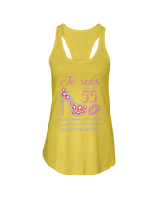 Load image into Gallery viewer, Je Suis Nee En 55 Je Ne Suis Peut-Être Pas Birthday Gift For Grandma Ladies Flowy Tank