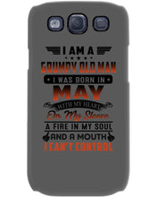 Load image into Gallery viewer, I'm A Grumpy Old Man I Was Born In May With My Heart Phone case