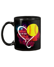 Load image into Gallery viewer, Lovely Phone Case My Heart Is On Field Gift For Softball Lovers Mug