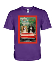 Load image into Gallery viewer, Cavalier Happy Holiday Gift For Dog Lovers Guys V-Neck