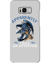 Load image into Gallery viewer, Apparently I Have An Attitude Blue Dragon Phone case