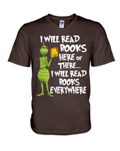 Load image into Gallery viewer, I’ll Read Book Everywhere Great Gift For Book Lovers Guys V-Neck