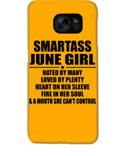 Load image into Gallery viewer, Birthday Gift For Smartass June GirlHeart On Her Sleeve Phone case