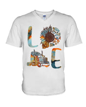 Load image into Gallery viewer, Love Trucker Simple Unique Custom Design For Personalized Job Gift Guys V-Neck