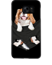 Load image into Gallery viewer, Cavalier King Charles Spaniel In Pocket - Dogs Lovers Gift Phone case