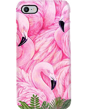 Load image into Gallery viewer, Beautiful Flamingo And Feather Gift For Flamingo Lovers Phone case
