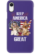 Load image into Gallery viewer, Keep America Great Yorkshire Terrier Gift For Dog Lovers Phone case