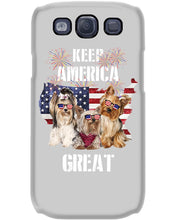 Load image into Gallery viewer, Keep America Great Yorkshire Terrier Gift For Dog Lovers Phone case