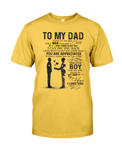 Load image into Gallery viewer, Giving For Dad Let You Know You're Appreciated Custom Design Guys Tee
