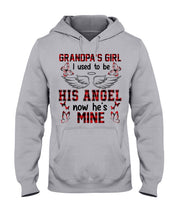 Load image into Gallery viewer, Grandpa's Girl I Used To Be His Angel Gift For Men Hoodie