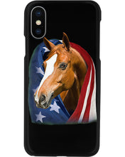 Load image into Gallery viewer, Horse Covered Into USA Flag Meaningful Gift For Men Phone case