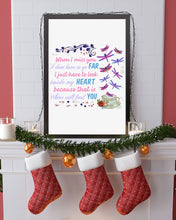 Load image into Gallery viewer, Butterflies When I Miss You I Just Have To Look Inside My Heart Gift For Lover Vertical Poster