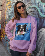 Load image into Gallery viewer, Border Collie In Denim Pocket Gift For Dog Lovers Sweatshirt