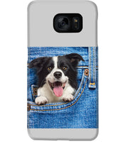 Load image into Gallery viewer, Border Collie In Denim Pocket Gift For Dog Lovers Phone case
