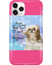 Load image into Gallery viewer, Angels And Shih Tzu Are Not Different Gift For Dog Lovers Phone case