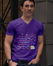 Load image into Gallery viewer, Butterflies When I Miss You I Just Have To Look Inside My Heart Gift For Lover Guys V-Neck