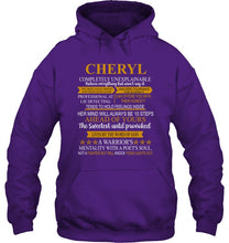 Load image into Gallery viewer, Cheryl Custom Name Gift A Warrior's Mentality With A Poet's Soul Hoodie