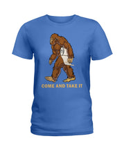 Load image into Gallery viewer, Bigfoot Come And Take It Simple Custom Design Ladies Tee