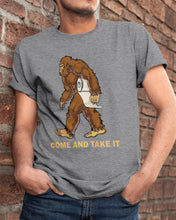 Load image into Gallery viewer, Bigfoot Come And Take It Simple Custom Design Guys Tee