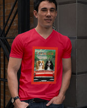 Load image into Gallery viewer, Cavalier Happy Holiday Gift For Dog Lovers Guys V-Neck