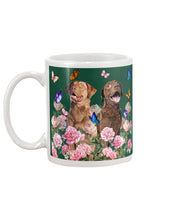 Load image into Gallery viewer, Gift For Dog LoversChesapeake Bay Retriever With Peonies Mug