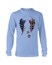 Load image into Gallery viewer, Lovely Coffee Cup Stethoscopes With Wings Gift For Nurse Unisex Long Sleeve
