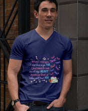 Load image into Gallery viewer, Butterflies When I Miss You I Just Have To Look Inside My Heart Gift For Lover Guys V-Neck