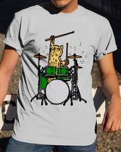 Load image into Gallery viewer, Cat Play Drum Funny Gift For Cat Lovers Guys Tee