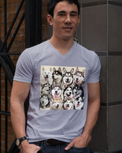 Load image into Gallery viewer, Many Love Husky Siberian On Phone Case Gift For Husky Lovers Guys V-Neck