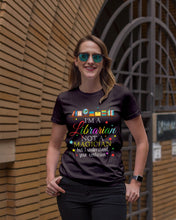 Load image into Gallery viewer, I Am A Librarian Not A Magician Custom Design Gifts Ladies Tee
