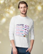 Load image into Gallery viewer, Butterflies When I Miss You I Just Have To Look Inside My Heart Gift For Lover Unisex Long Sleeve