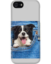 Load image into Gallery viewer, Border Collie In Denim Pocket Gift For Dog Lovers Phone case