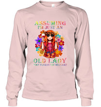 Load image into Gallery viewer, I Am Just An Old Lady Was Your First Mistake Hippie Unisex Long Sleeve