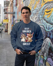 Load image into Gallery viewer, Keep America Great Yorkshire Terrier Gift For Dog Lovers Sweatshirt