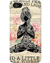 Load image into Gallery viewer, I'm Mostly Peace Love And Light Yoga Gift For Yoga Lovers Phone case