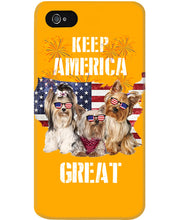 Load image into Gallery viewer, Keep America Great Yorkshire Terrier Gift For Dog Lovers Phone case