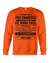 Load image into Gallery viewer, Je Suis Un Fils Chanceux Birthday Gift For Men Sweatshirt