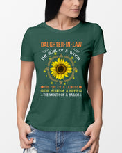 Load image into Gallery viewer, Daughter-in-law A Soul Of A Witch Fire Of A Lioness Ladies Tee