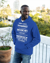 Load image into Gallery viewer, Gift For Husband I'm The Lucky One Because I Get To Be Her Husband Hoodie