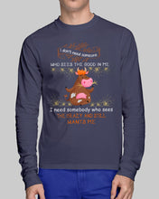 Load image into Gallery viewer, Cow I Need Somebody Who Sees The Crazy And Still Wants Me Unisex Long Sleeve