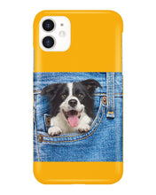 Load image into Gallery viewer, Border Collie In Denim Pocket Gift For Dog Lovers Phone case