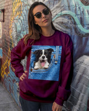 Load image into Gallery viewer, Border Collie In Denim Pocket Gift For Dog Lovers Sweatshirt